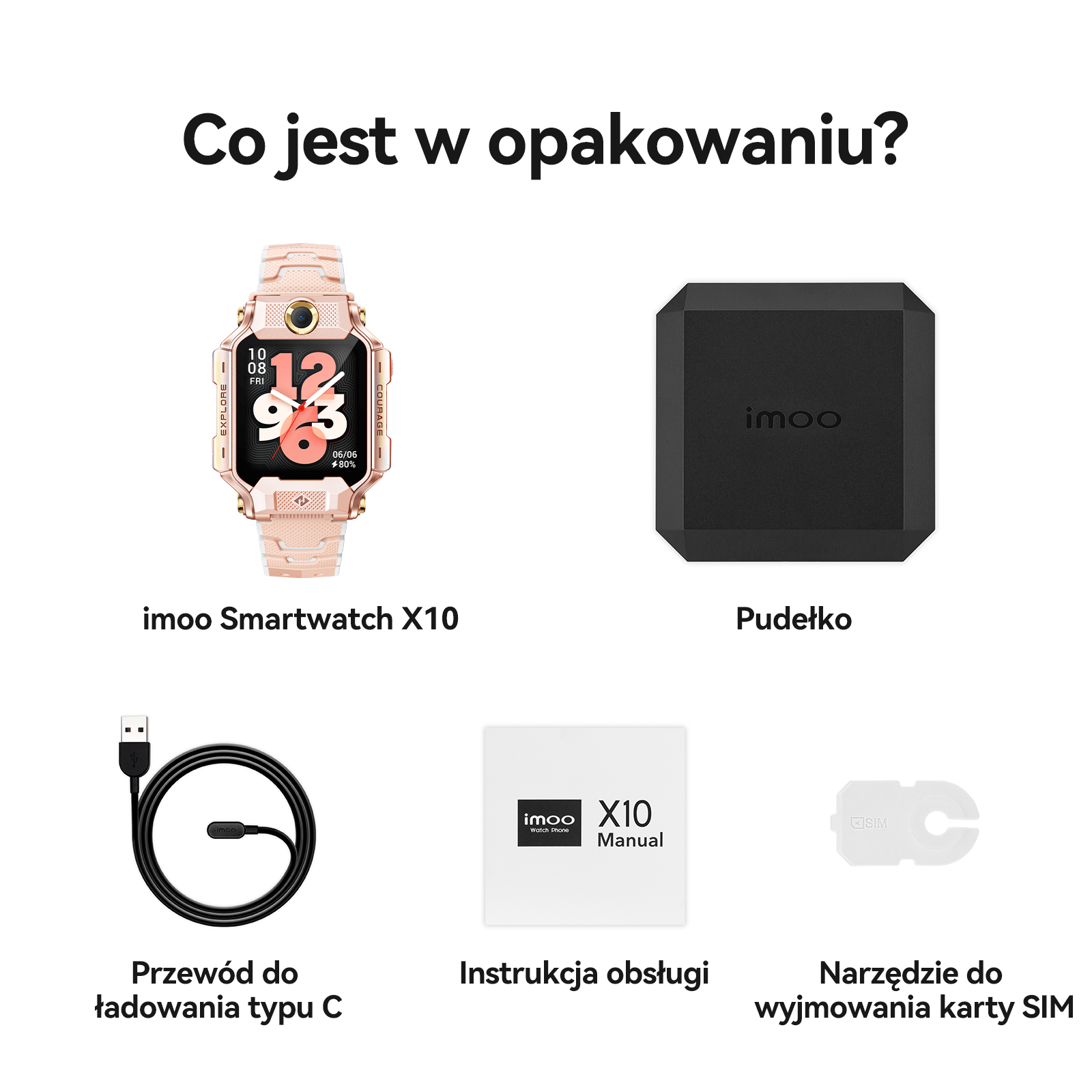 imoo Smartwatch X10_Różowy_8